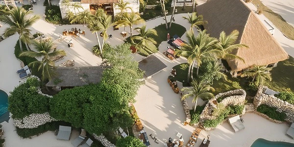 Mystique Area outdoor wedding venue surrounded by tropical greenery at Secrets Impression Moxché